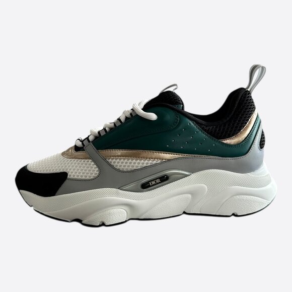 Dior White & Multicolor B22 Sneakers - Picture 3 of 8